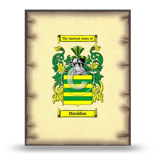 Mauldon Coat of Arms Print
