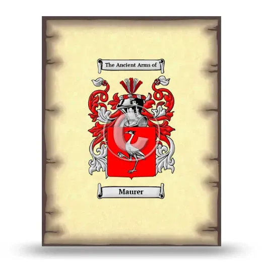 Maurer Coat of Arms Print