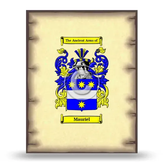 Mauriel Coat of Arms Print