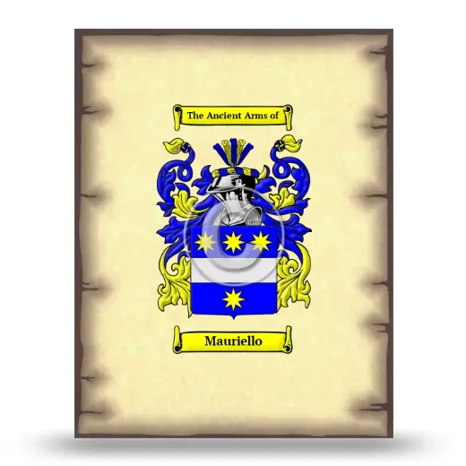 Mauriello Coat of Arms Print