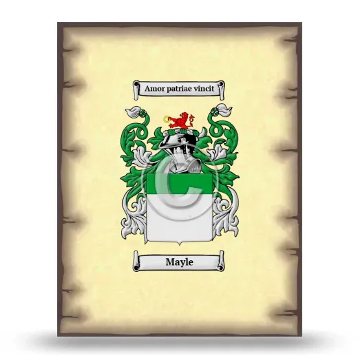 Mayle Coat of Arms Print