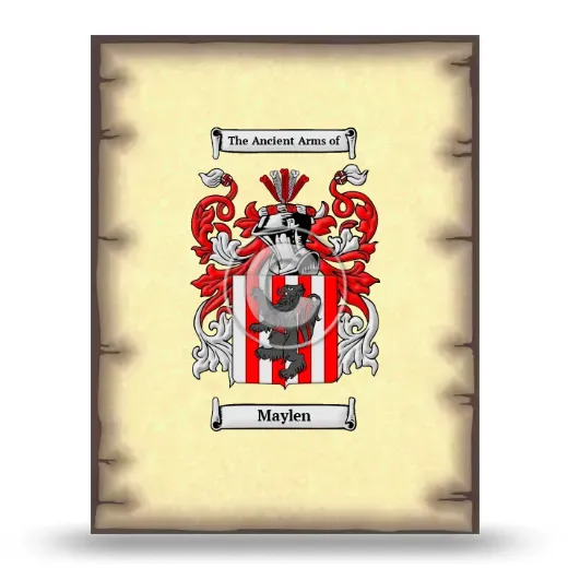 Maylen Coat of Arms Print