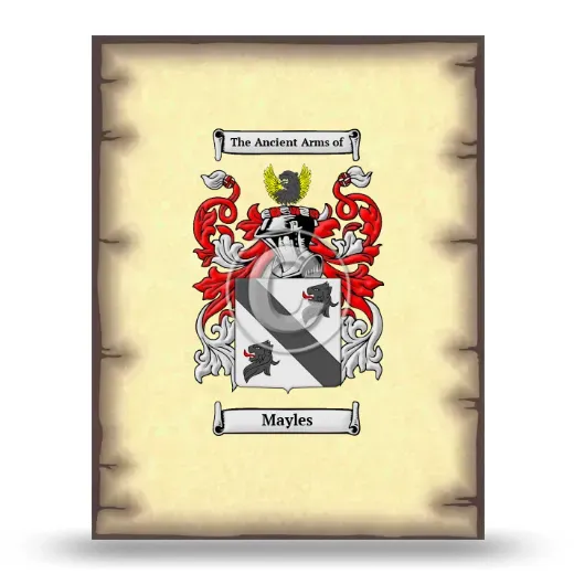Mayles Coat of Arms Print