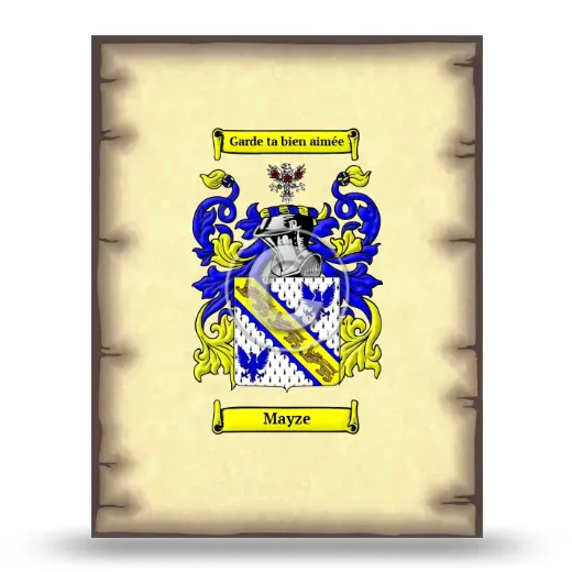 Mayze Coat of Arms Print