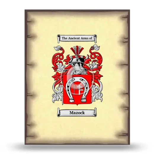 Mazock Coat of Arms Print