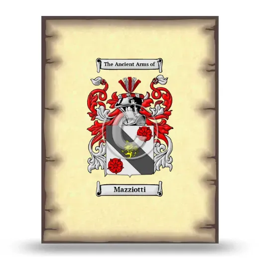 Mazziotti Coat of Arms Print