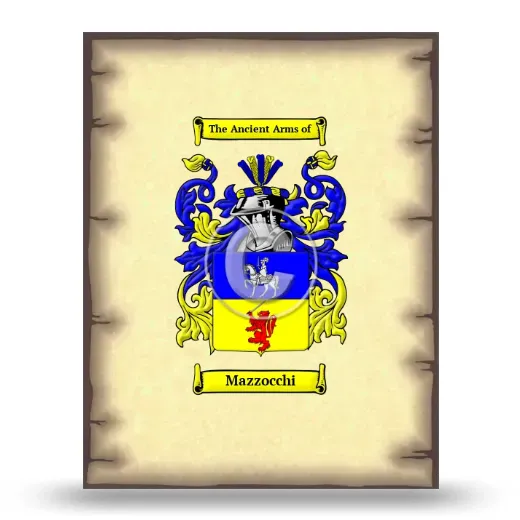 Mazzocchi Coat of Arms Print