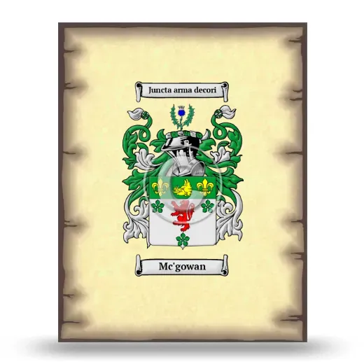 Mc'gowan Coat of Arms Print
