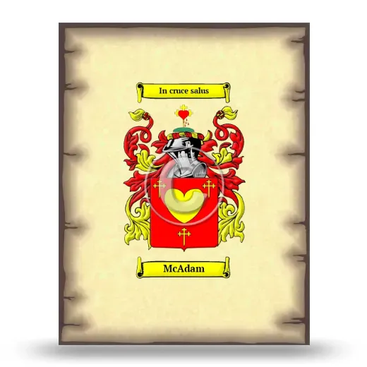 McAdam Coat of Arms Print