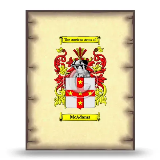 McAdams Coat of Arms Print