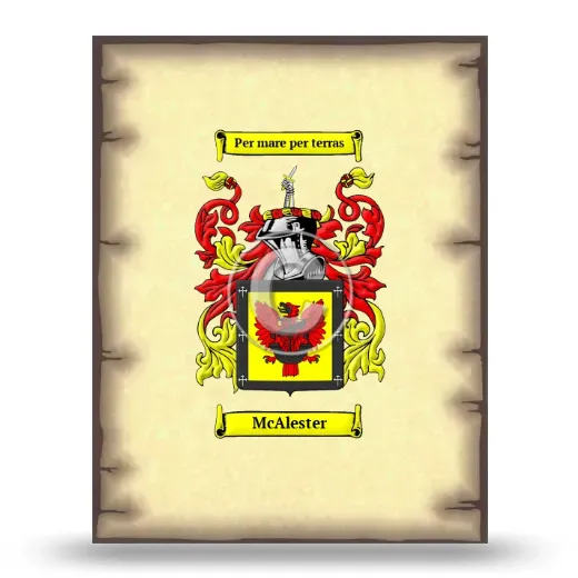 McAlester Coat of Arms Print