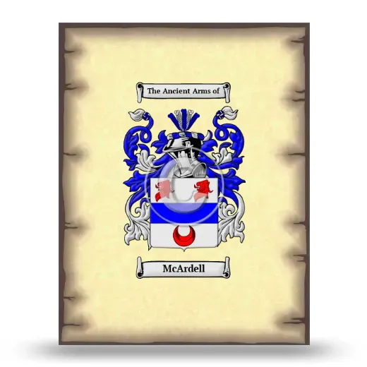 McArdell Coat of Arms Print