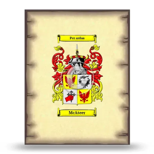 McAteer Coat of Arms Print