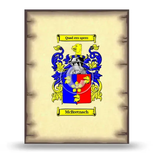 McBretnach Coat of Arms Print