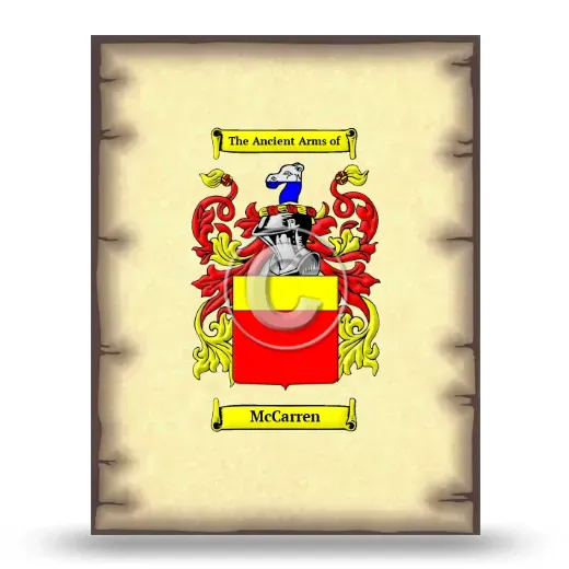 McCarren Coat of Arms Print