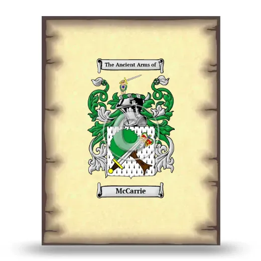 McCarrie Coat of Arms Print