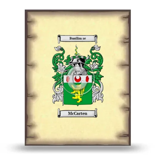 McCarten Coat of Arms Print