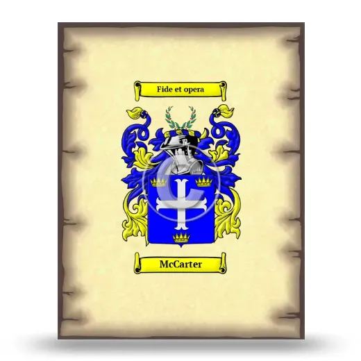 McCarter Coat of Arms Print