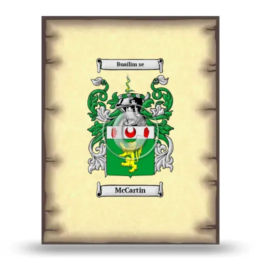 McCartin Coat of Arms Print