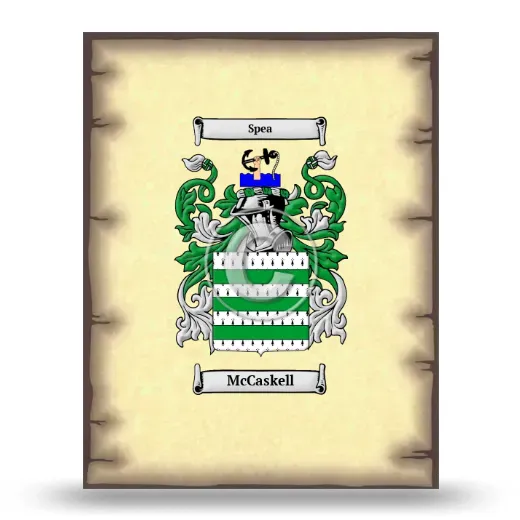 McCaskell Coat of Arms Print