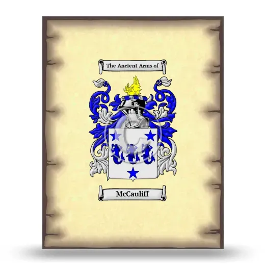 McCauliff Coat of Arms Print