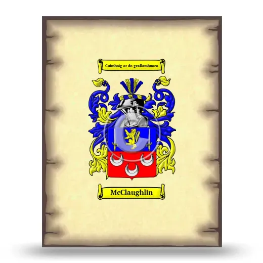 McClaughlin Coat of Arms Print