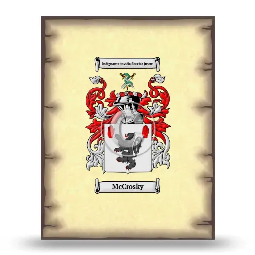 McCrosky Coat of Arms Print