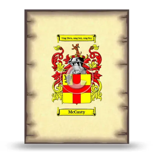 McCusty Coat of Arms Print