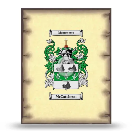 McCutcheon Coat of Arms Print