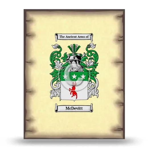 McDevitt Coat of Arms Print
