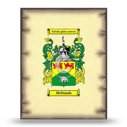 McDonah Coat of Arms Print