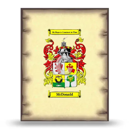 McDonald Coat of Arms Print