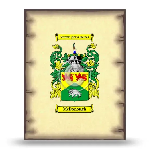 McDonough Coat of Arms Print