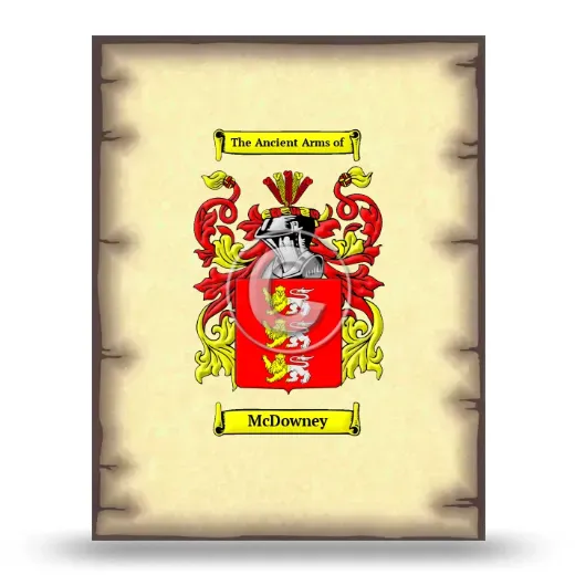 McDowney Coat of Arms Print