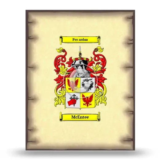 McEntee Coat of Arms Print