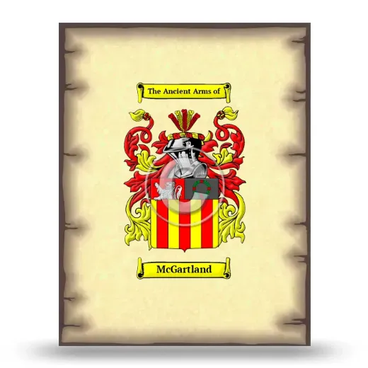 McGartland Coat of Arms Print