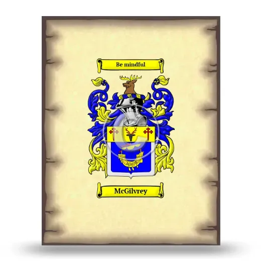 McGilvrey Coat of Arms Print