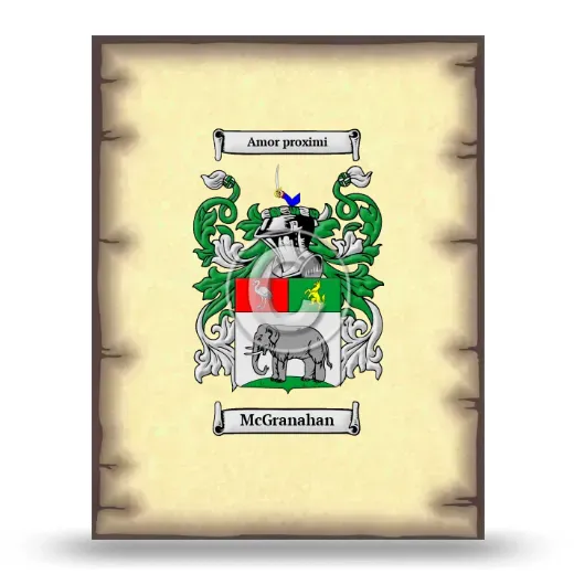 McGranahan Coat of Arms Print