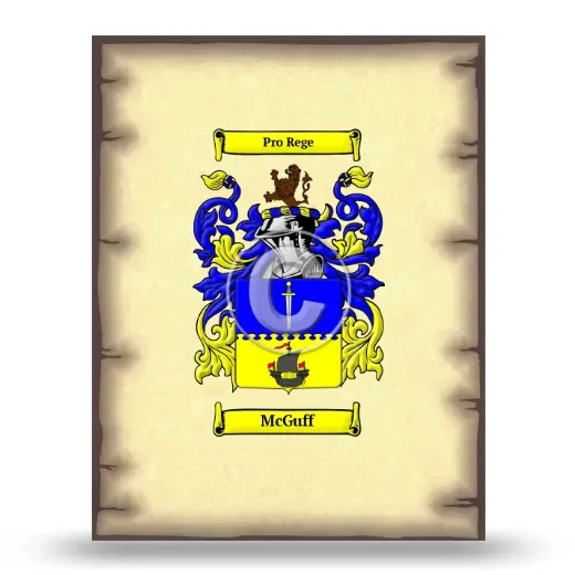 McGuff Coat of Arms Print