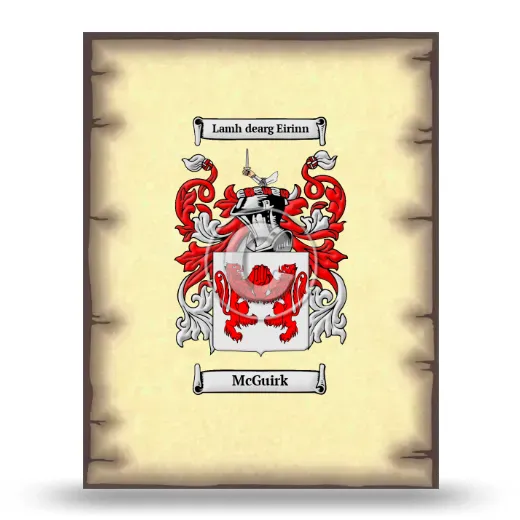 McGuirk Coat of Arms Print