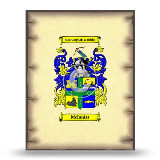 McInniss Coat of Arms Print