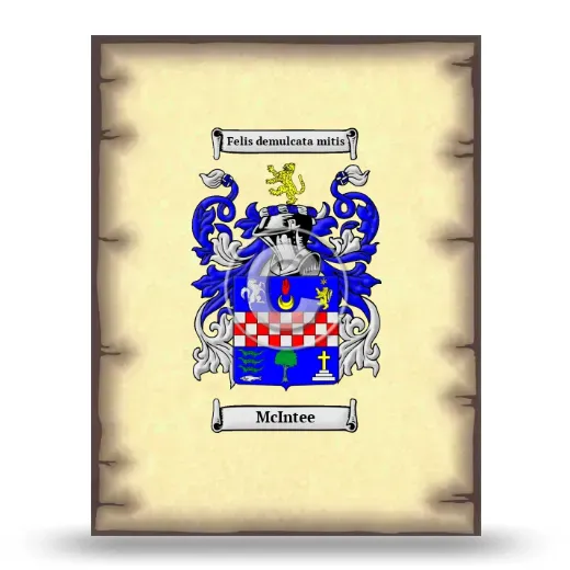 McIntee Coat of Arms Print