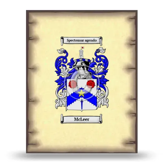 McLeer Coat of Arms Print