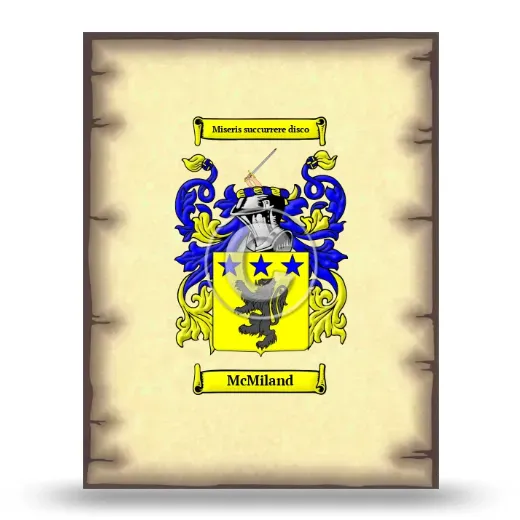 McMiland Coat of Arms Print