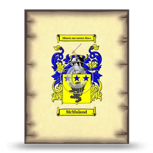 McMuland Coat of Arms Print