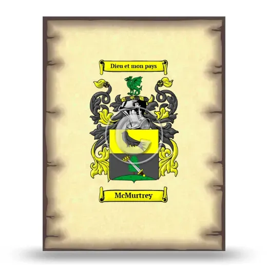 McMurtrey Coat of Arms Print