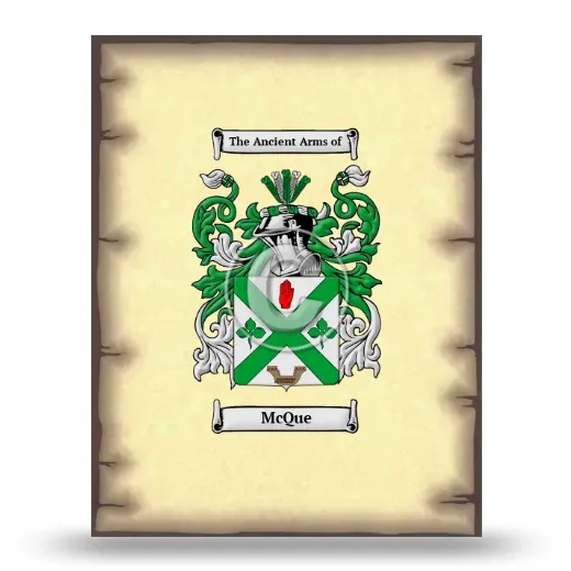McQue Coat of Arms Print
