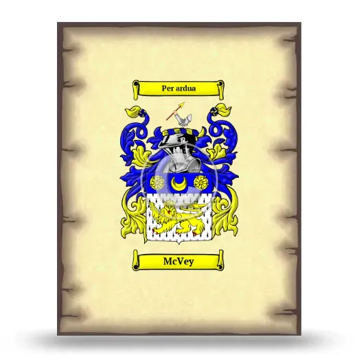 McVey Coat of Arms Print