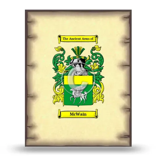 McWain Coat of Arms Print