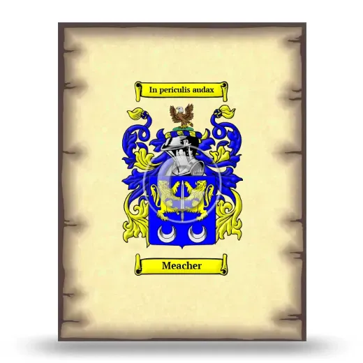 Meacher Coat of Arms Print